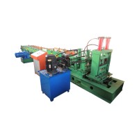 Full automatic c type channel steel structure quick change c section purlin cold roll forming machine