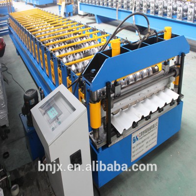 Novel design of 750 trapezoidal roof panel roll forming machine