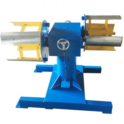 Manual double head decoiler